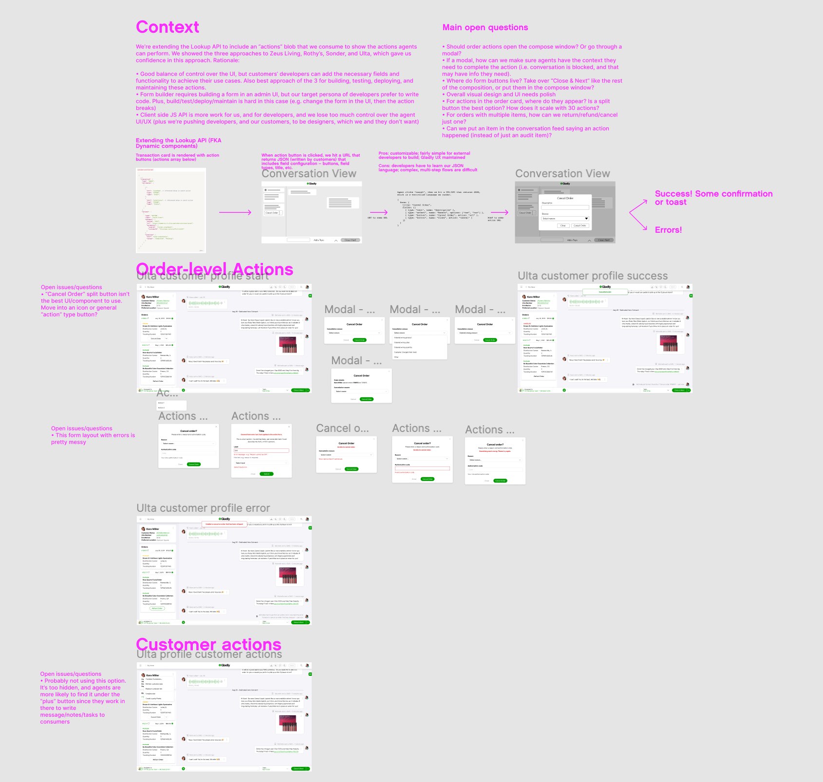 Screenshot of my Figma file of mid-fi mockups