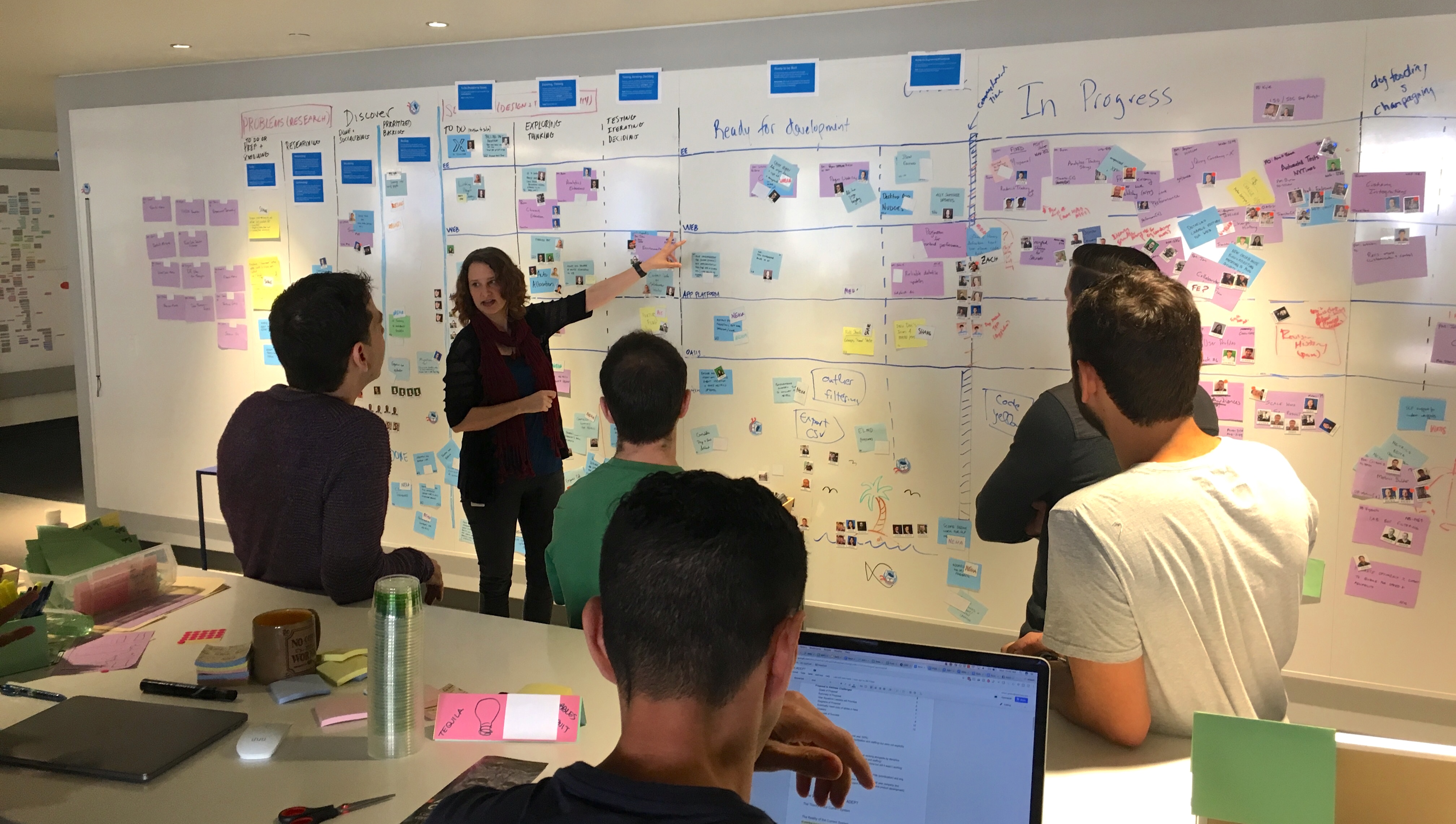 "Optimizely's Discovery kanban board in action"