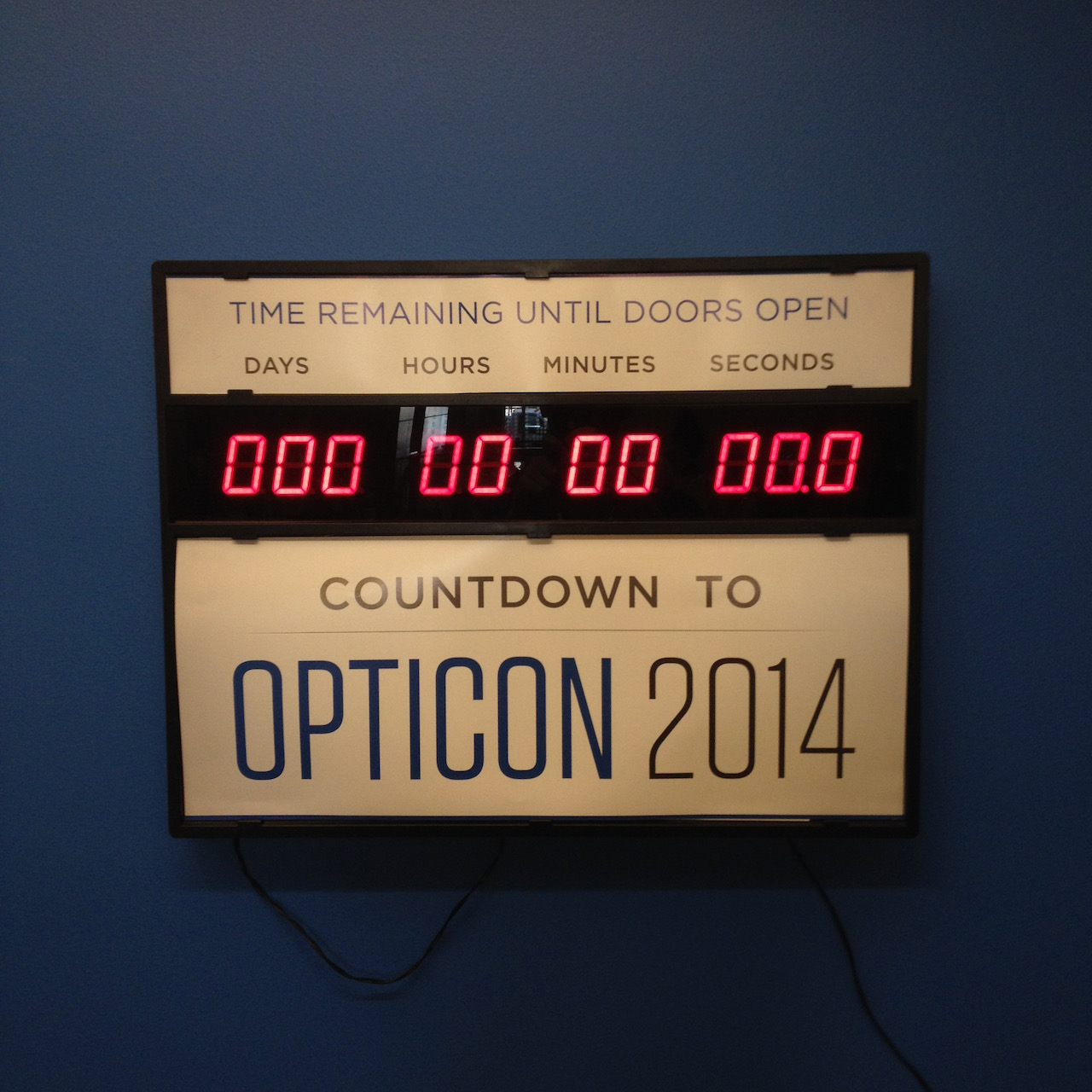 Countdown to the first Opticon